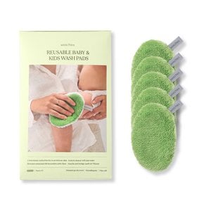 Reusable baby & children's wash pads - set of 5