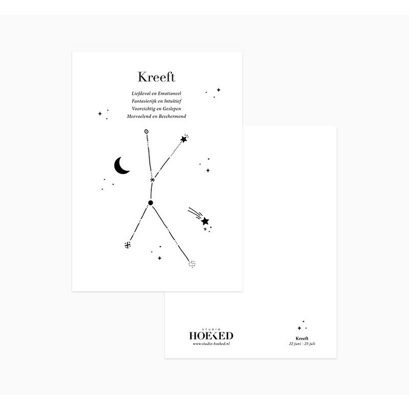 Ansichtkaart | Sterrenbeeld | Kreeft