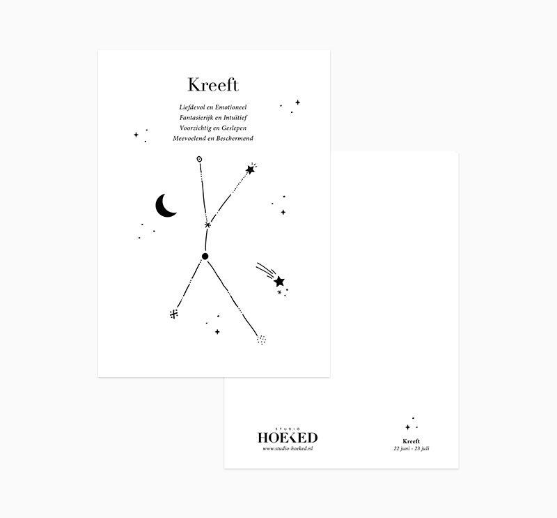 Cartolina | Segno zodiacale | Aragosta