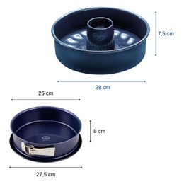 Springform 26 cm og savarinform aftagelig bund 28 cm Dr. Oetker Back Liebe