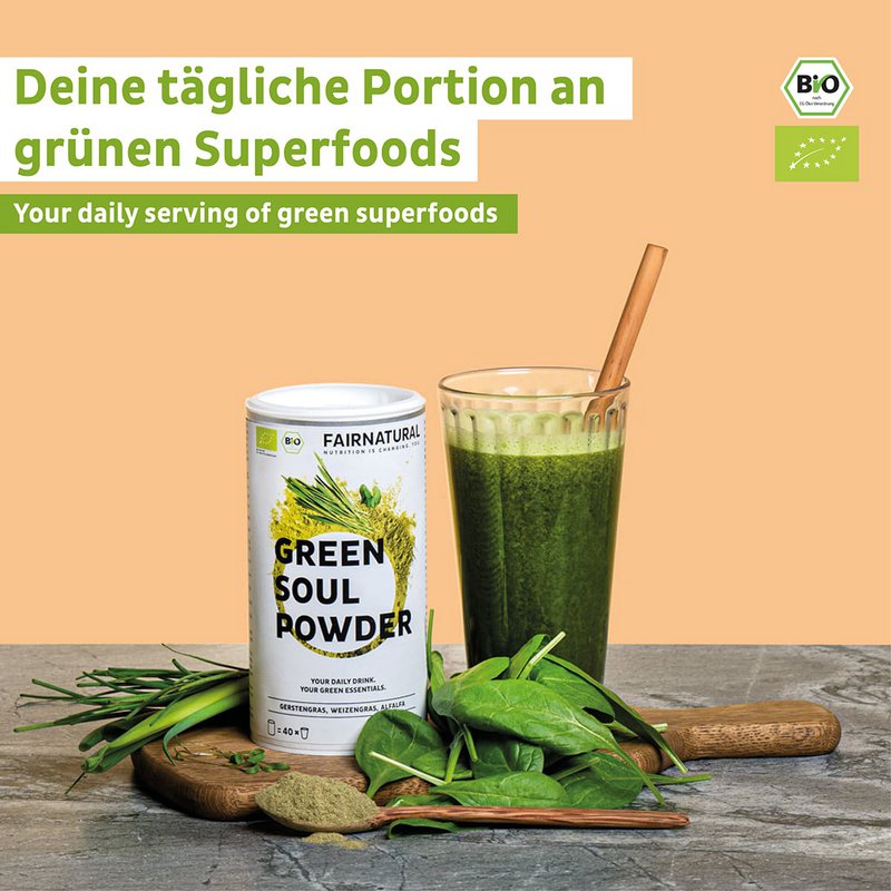 Økologisk grøn smoothie pulver