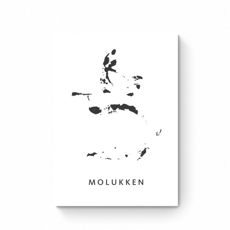 Moluques - Plan de carte Poster