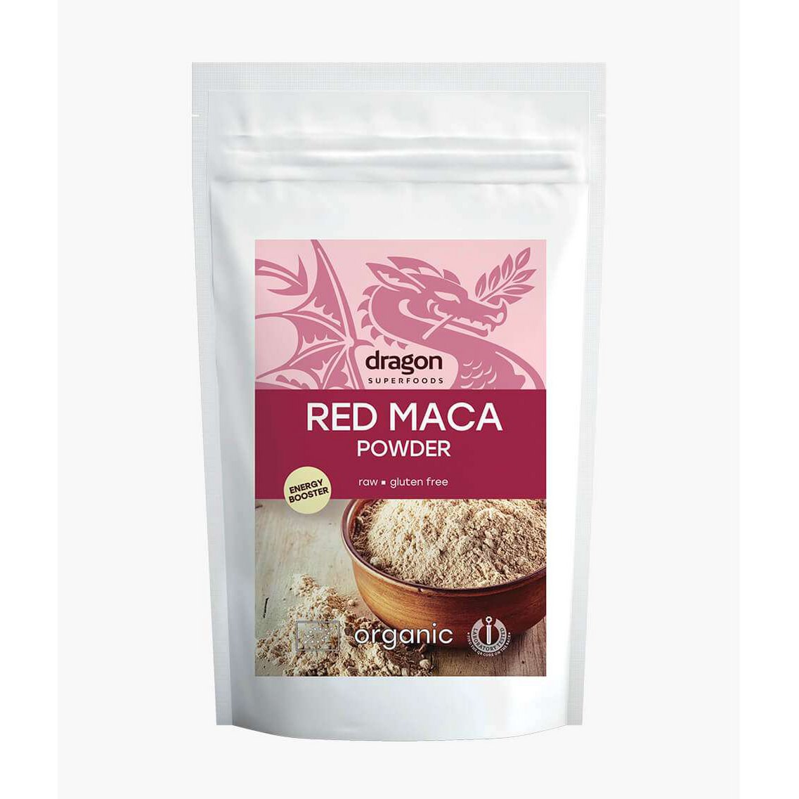 Maca Red, powder, organic, Dragon Superfoods, 100g
