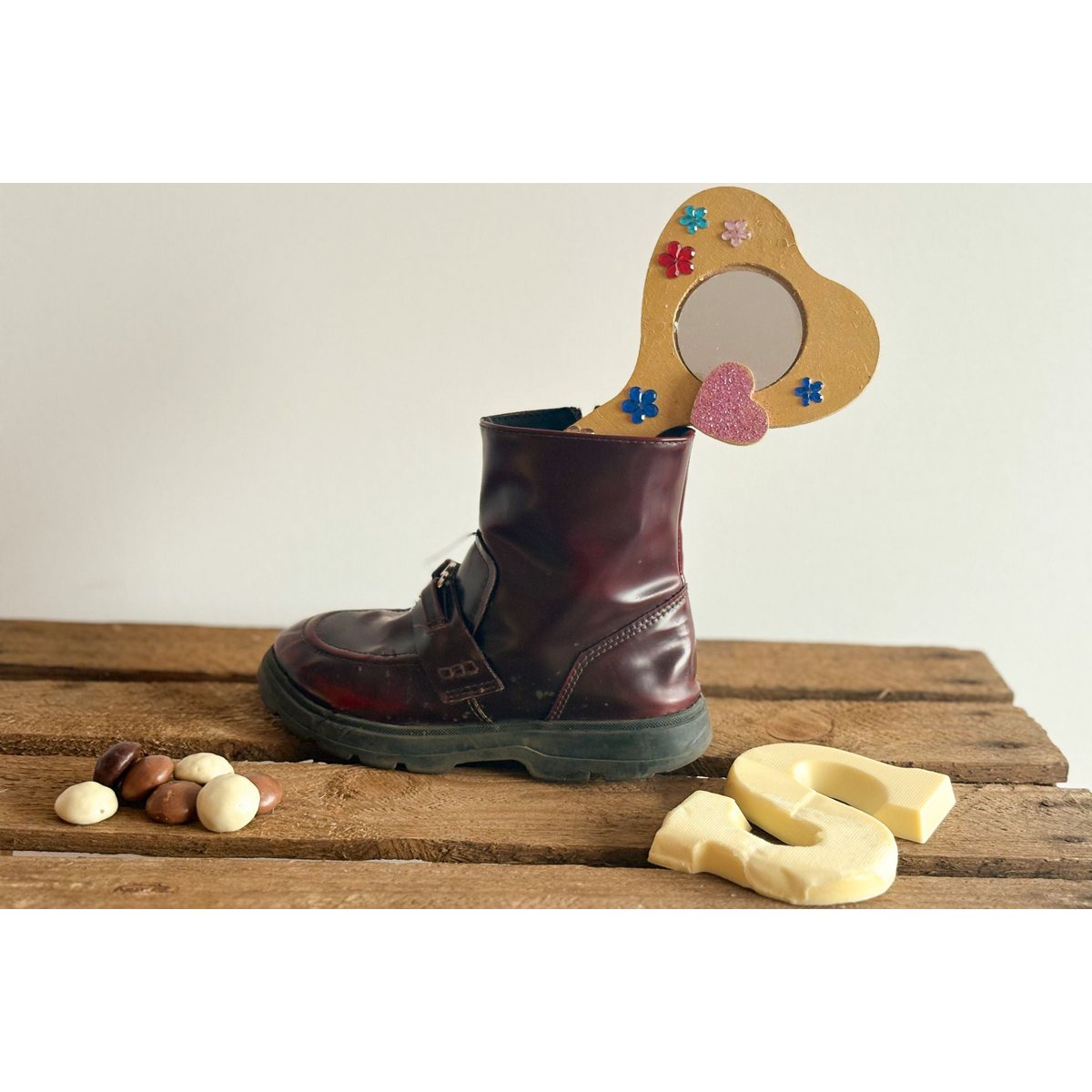 Kit de bricolage miroir à main en bois