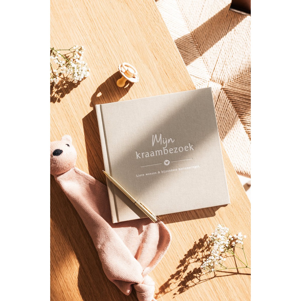 Fyllbooks My maternity visit book - Linen Taupe