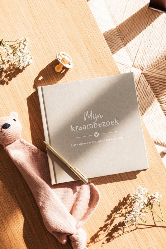 Fyllbooks My maternity visit book - Linen Taupe