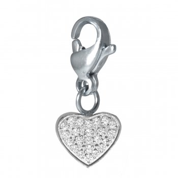 Charm Cosmopolitan hart roestvrij staal