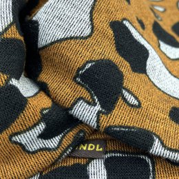 Twist Headband - Pop Art Leo Safran, Ponte Jersey