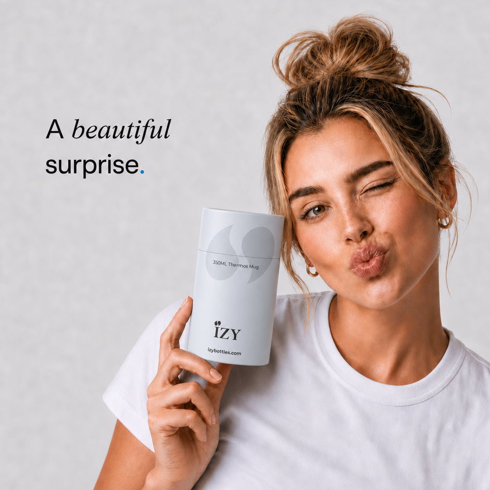 Izy Thermos Tasse - Silber - 350 ml to -go isolierter Kaffeetasse