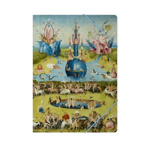 Aktenordner mit elastischem Verschluss, A4, Jheronimus Bosch, Garten der irdischen Freuden