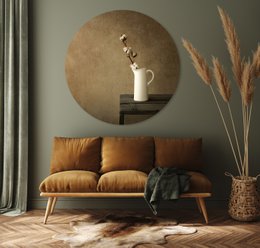 Cercle Mural - Branche de Coton - Qualité Dibond Premium
