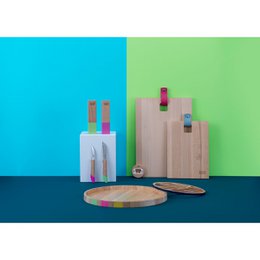 Rektangulært skærebræt i træ 35 x 25 cm Tasty Green