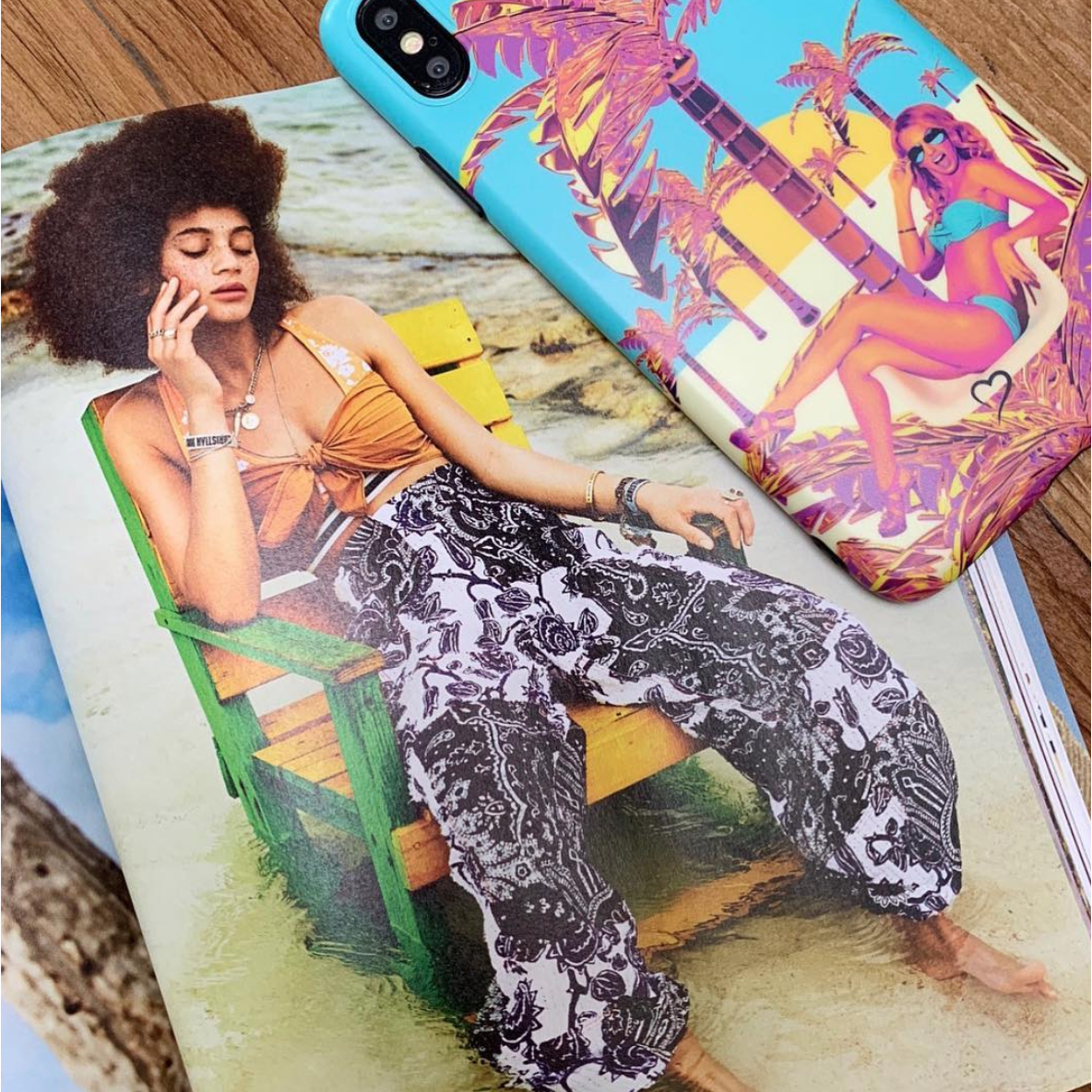 Gyldent palme Miljøvenligt iPhone cover