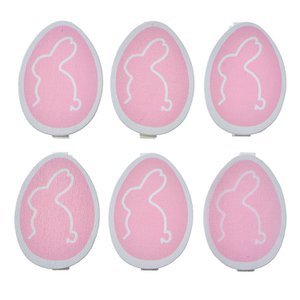 Decorative Pegs Egg 3x1x5 cm Pink Wood