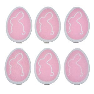 Decorative Pegs Egg 3x1x5 cm Pink Wood