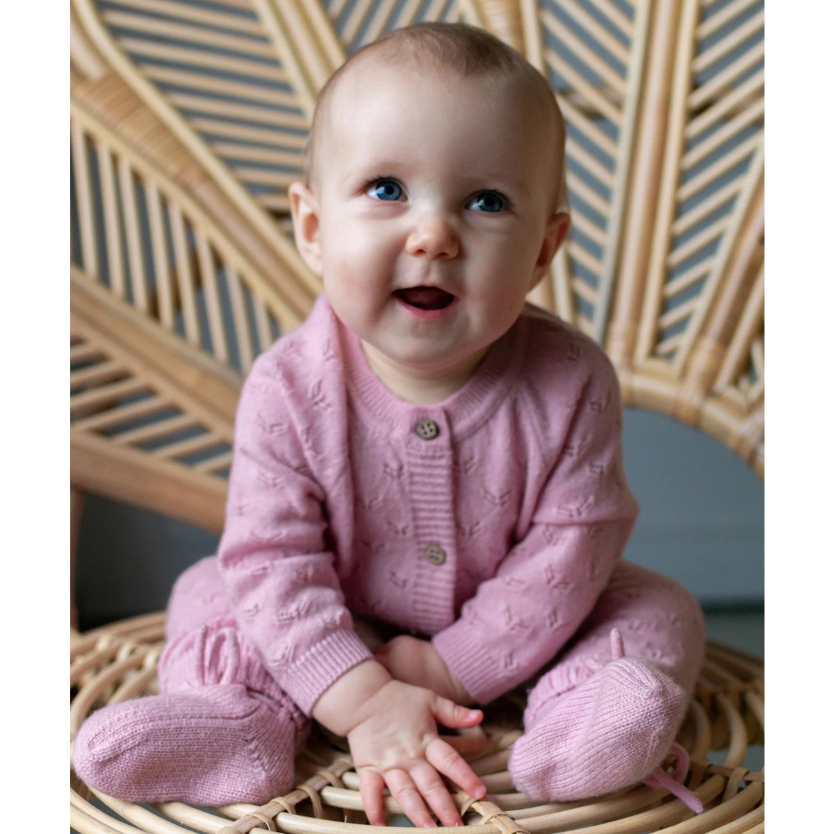 Der Baby Bootie Pink | Merinowolle und Kaschmir