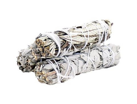 Witte Salie & Sweetgrass voor Positieve Energie 10 cm