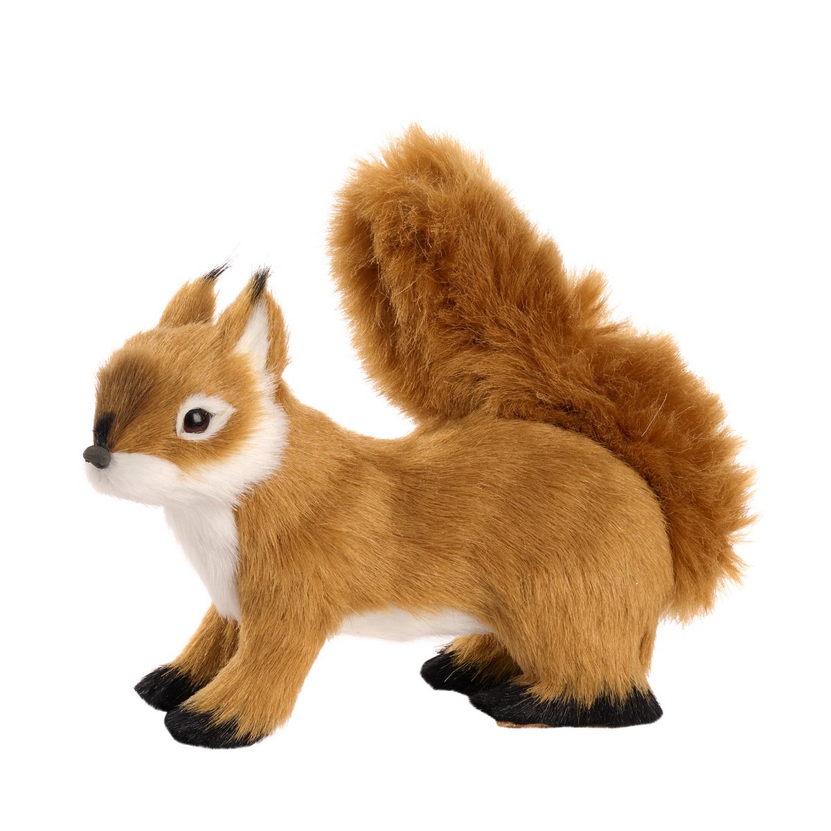 FURRY SQUIRREL TT BRWN/WH 14CM