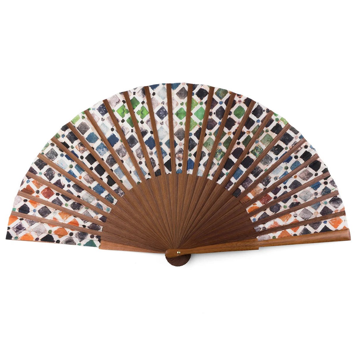Alhambra inspirierte Seidenhand -Fan -Comares