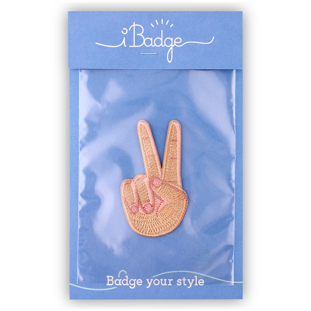 Sticker- en strijkbadge Peace-teken
