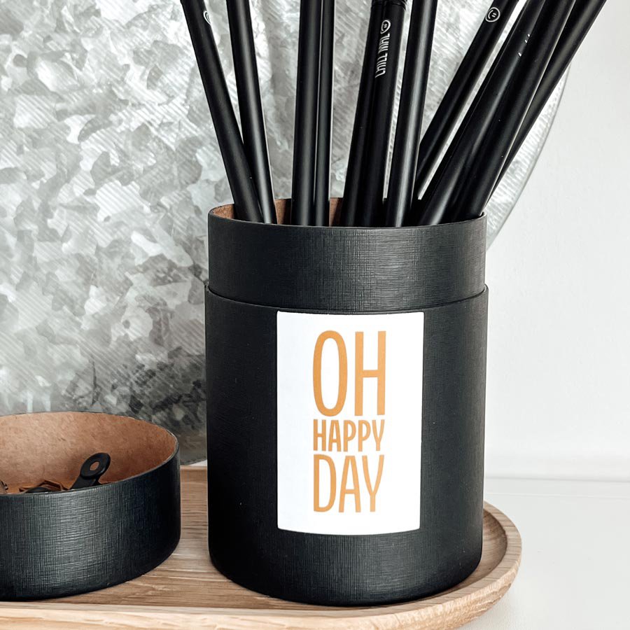 Geschenkdoos Fijne Dag | Pennenhouder met deksel