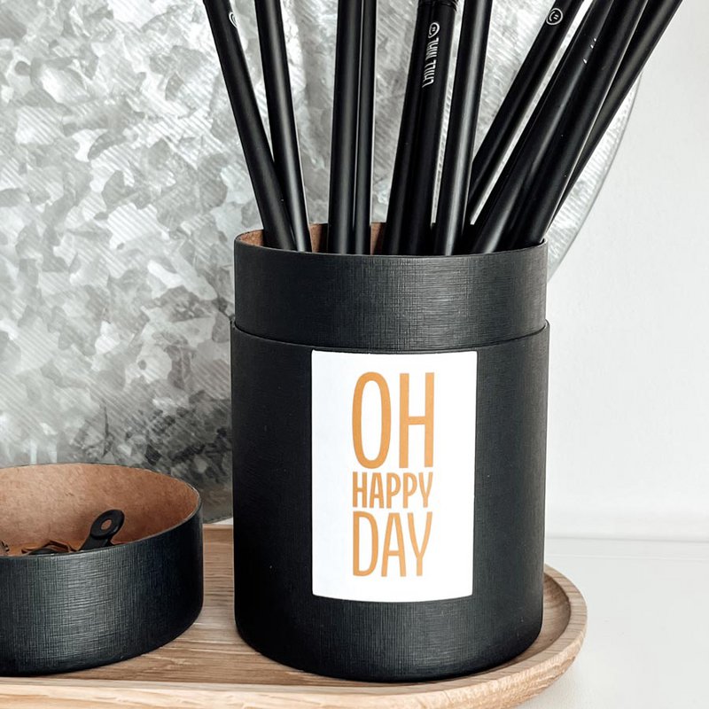 Geschenkdoos Fijne Dag | Pennenhouder met deksel