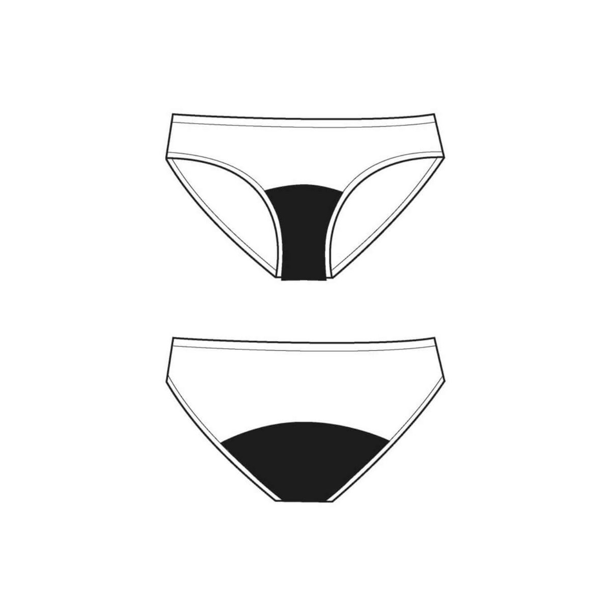 Menstruations trusser bikini undie piger – medium absorption