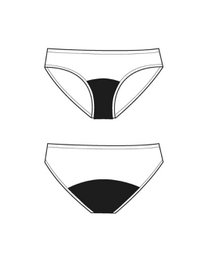Menstruations trusser bikini undie piger – medium absorption