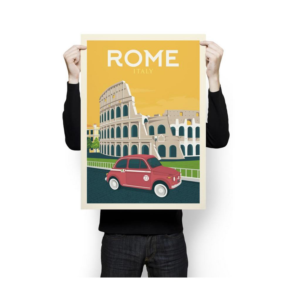 Affiche Rome Vintage | Poster Ville Rome Italie
