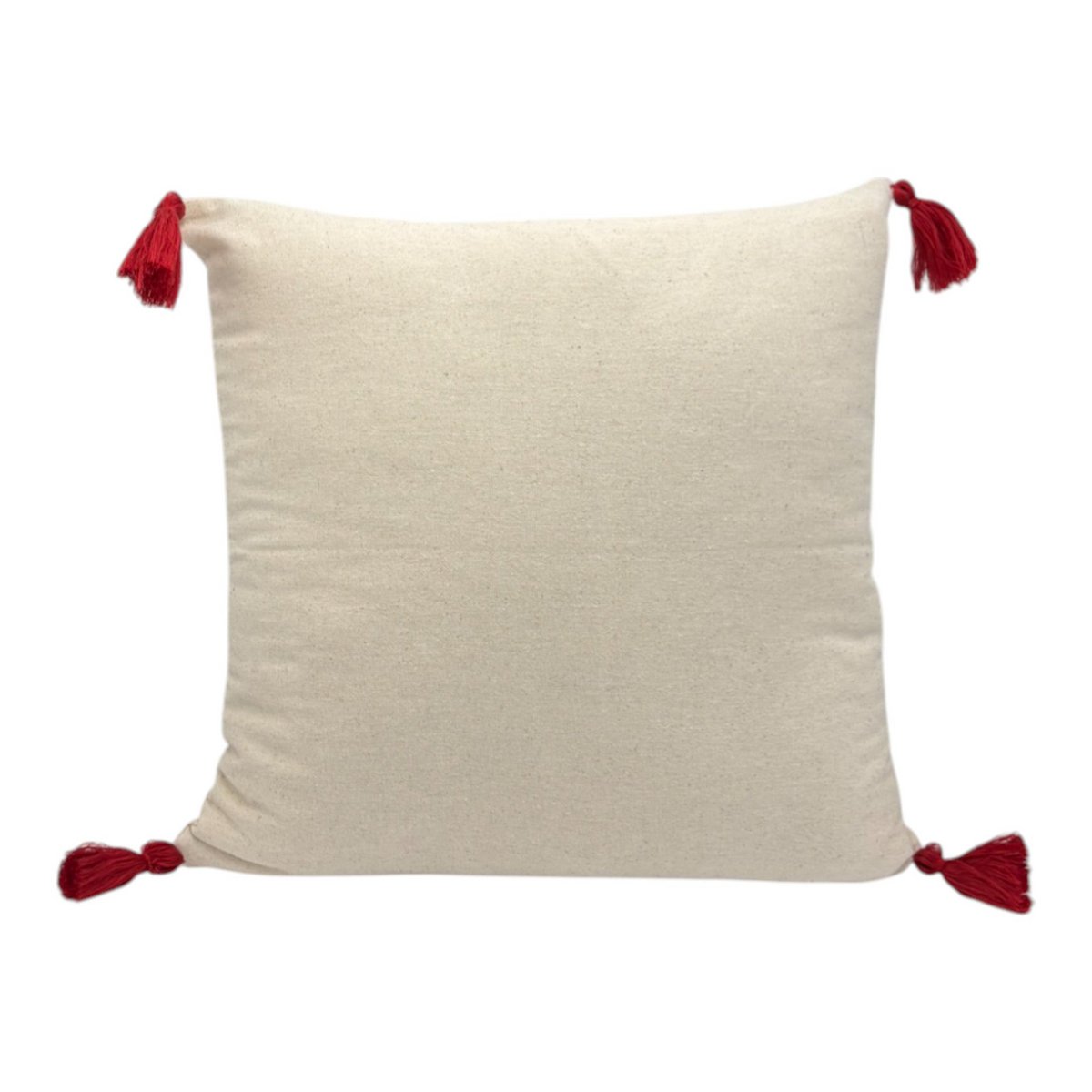 Almohada decorativa con bordado de perforación - Navidad - Snowman - 43 x 43 cm