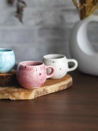 Rainbow Coffee Cup – Handcrafted Ceramic Made in Portugal
