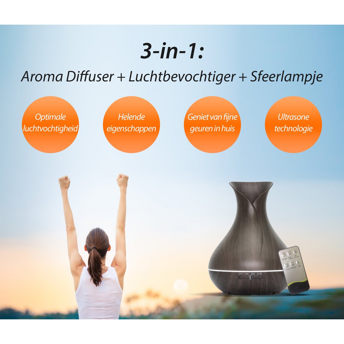 Vitality Pro - Dunkles Holz - Aroma Diffusor