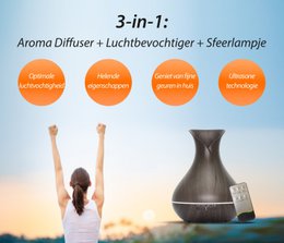 Vitality Pro - Bois foncé - Diffuseur d'arômes