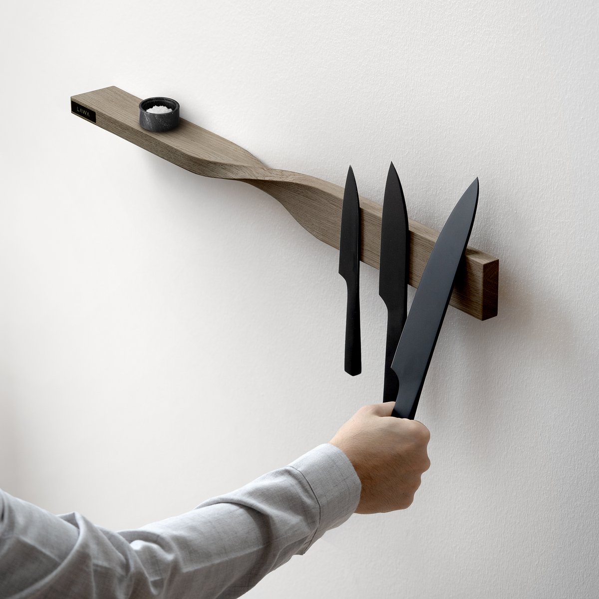 Magnetische twistplank in gerookte eiken