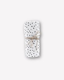 Muslindug økologisk bomuld 120x120cm • Prikker