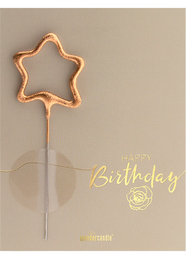 Happy Birthday sand Birthday Greetings Mini Wondercard