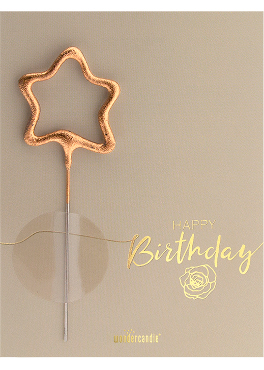 Happy Birthday sand Birthday Greetings Mini Wondercard