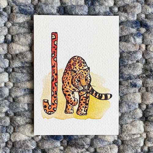Tarjetas ABC de animales (tamaño A6)