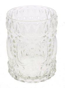 Clear glass with dots
