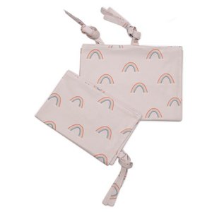 Pillowcases for baby bedding made of BIO organic cotton RAINBOW