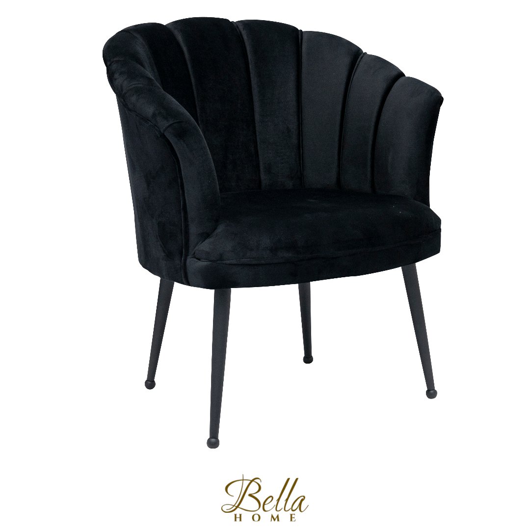Poltrona Luxury Shell in Velluto Mila