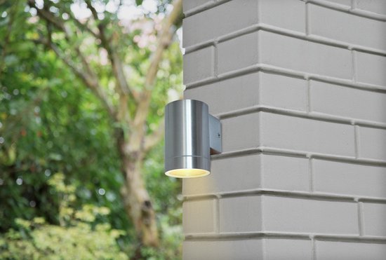 FlinQ Wandleuchte Outdoor Chrom NOX I.