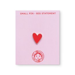 Emaille pin "Klein rood hart"