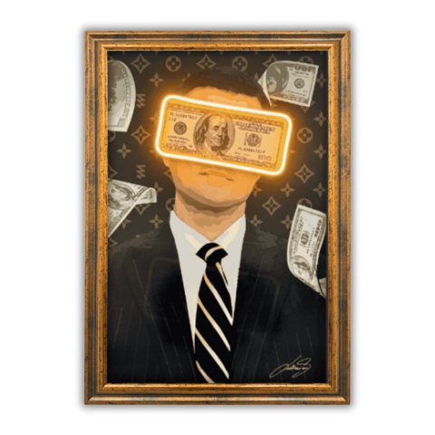 Belfort Money Rain | Led Wall Art