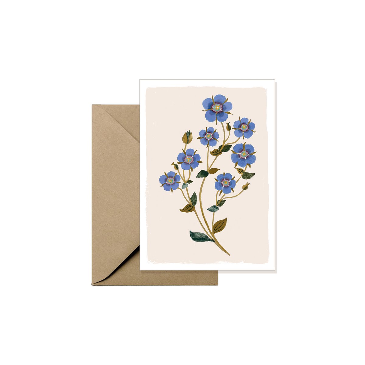 Mini biglietto di auguri - Blue Guichel Hight