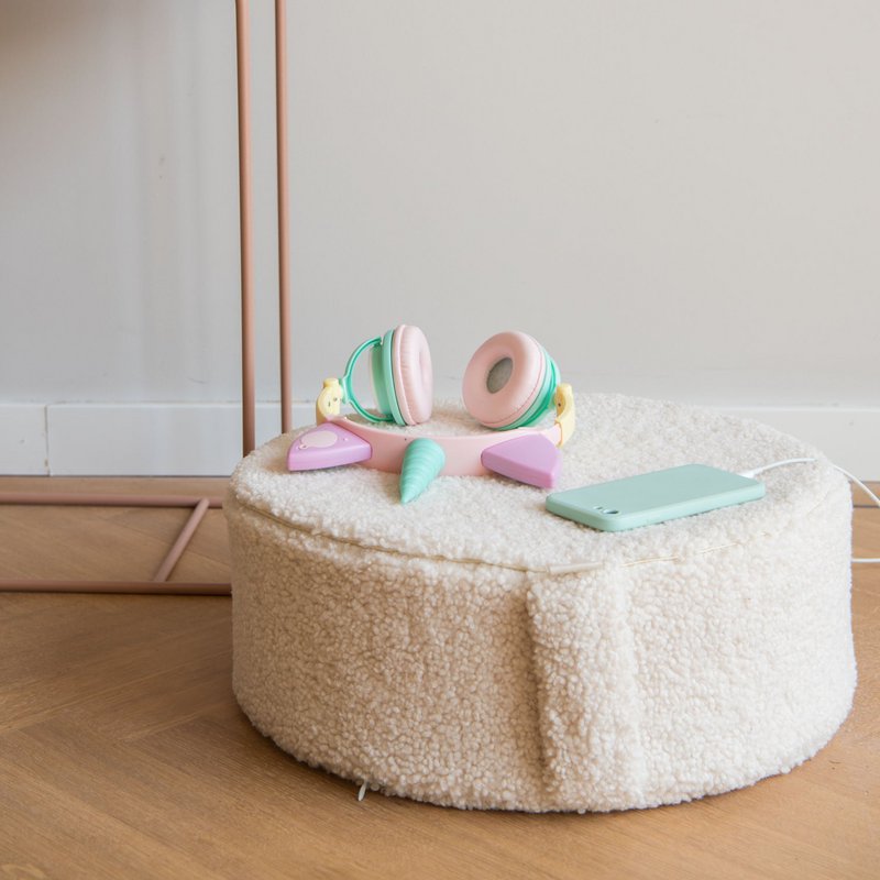 Fluffy Marshmallow - Teddy Pouf