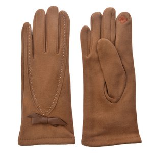 Handschuhe Winter 8x24 cm Braune Polyester Handschuhe Damen Damen