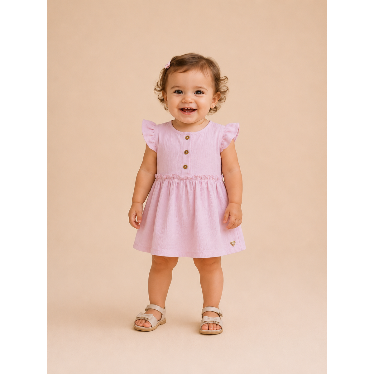 Little Chiq Baby jurkje Blushing Roze