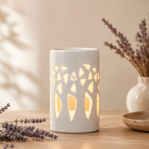 Parfümbrenner – Weißer Wald – Aromatherapie-Kerzenhalter – Fondants, Duftwachse – Raumdüfte – Geschenkidee