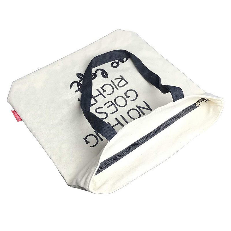 Totebags Model big bag "IF Nothing Goes Right, Go Left"